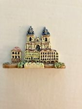 Vintage Ceramic Miniature Prague Czechosl City Scene Display Piece picture