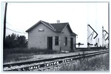 c1960  IC Depot Yetter Iowa IA Railroad Train Depot Station RPPC Photo Postcard picture