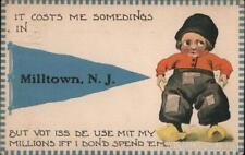 1913 It Costs Me Somedings In Milltown,NJ Middlesex County New Jersey Postcard picture