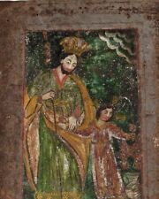 AUTHENTIC, Antique  Oil Painting on Tin, Retablo, Ex-Vito  picture