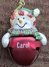 Carol Jingle Bell Personalized Ornament 2