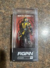 Scorpion Figpin #60 Mortal Kombat Pin New Locked In Sleeve Rare MK Collectible picture