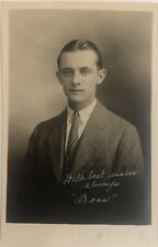 Postcard RPPC School portrait young man, vitava, 1925-30 picture