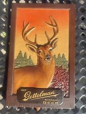 Vintage Gettelman Milwaukee Beer Deer Sign Panel picture