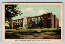Sarnia ON-Ontario Canada, Sarnia Collegiate Technical Institute Vintage Postcard picture