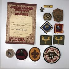 F Lot Vtg Boy Scouts Of America 60s Badges Certificate Bobcat Wolf BSA Beaver picture