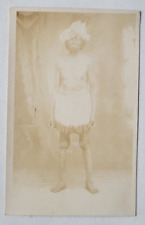 1910'S RPPC POSTCARD...PAIUTE INDIAN MAN FULL POSE IN CALIFORNIA A A FORBES picture