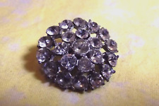 Vintage Bling Button - Clear Paste Rhinestones (2979) picture