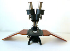 1896 Greenough-type Stereo Microscope by Carl Zeiss Jena Antique Old Microscope picture