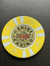 $1000 Caribe Hilton San Juan Puerto Rico Casino Chip Yellow Hard To Find *Rare* picture