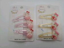 6 pcs/set Cute Girl Pink Hello Kitty Hair Clip Barrette Hairpin Jewelry Gift picture