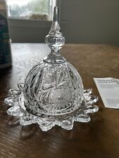 Vintage Round Crystal Plate With Lid picture