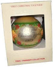 HALLMARK 1979 OUR FIRST CHRISTMAS TOGETHER Glass Ball Ornament Vintage picture