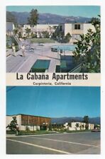 LA CABANA APARTMENTS - Carpinteria, California / 1963 Color Postcard picture