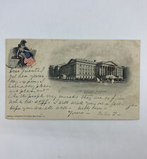 VINTAGE POSTCARD PATRIOTIC Mailing CARD POSTED 1903 US Treasury Building picture