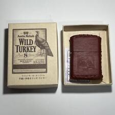 Wild Turkey Zippo Leather Hand-Sewn Not for Sale With Box NEW picture