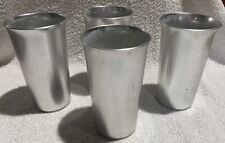 VINTAGE Kensington Aluminum Tumblers / Cups Drinks Juice Lunch Dinner ~ Set of 4 picture