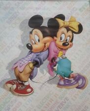 Vintage Disney Mickey and Minnie 1980's Poster 22 X 28 ~ Rare picture