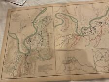 LOT 3 CIVIL WAR MAPS LOT OF 22 1890s US GOVERNMENT OFFICIALS RECORDS CIVIL WAR picture