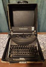 Vintage  1940s Underwood Noiseless Portable Typewriter In Original Case Untested picture