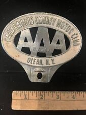 Vintage Cattaraugus County Motor Club Tag Topper Olean, NY picture