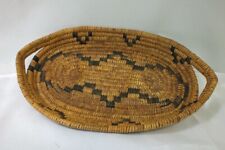 Vtg 1930s Tohono Oʼodham Papago Pima Indian Basket Tray Native American 10.5