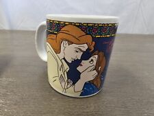 RARE Vintage Disney's Beauty and the Beast Coffee Mug Cup Walt Disney Company picture