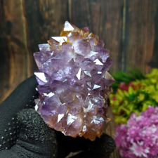 80-100g Raw Amethyst Crystal Quartz Cluster Specimens Healing Reiki Ornaments US picture