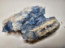 Blue Fluorite & Barite Crystals, Blanchard Mine, Socorro County, New Mexico picture