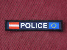 AUSTRIA - AUSTRIAN POLICE - AUSTRIA AND EU POLICE BREAST PATCH - BLACK - RRR picture