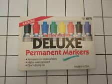 Vintage Sanford Deluxe Permanent Markers Item No. 10078 8 Color Box Made in USA picture