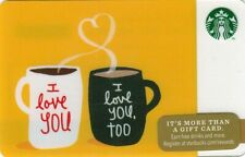 STARBUCKS CARD 2014 Cups in Love NEW picture