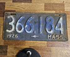 Antique 1926 Massachusetts License Plate Tag picture