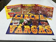 VINTAGE FOUR CIRCUS VARGAS PROGRAMS - 1987., 1974, 1984, 1978 -CLIFF VARGAS SHOW picture