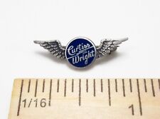 Vintage Curtiss Wright USA Sterling Silver Aviation Aerospace Service Award Pin picture