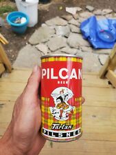 Beautiful Tough  Pilcan Tartan Pilsner Beer Can Sharp Looking Empty Can MINTY  picture