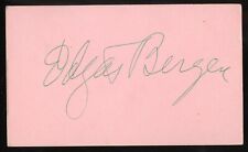 Edgar Bergen d1978 signed autograph Vintage 3x5 Hollywood Actor Charlie McCarthy picture
