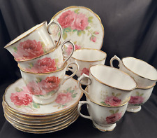 Royal Albert Bone China American Beauty Footed Cup & Saucer Set - 8 Available picture