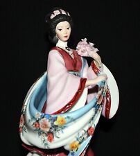 Danbury Mint Plum Blossom Princess, Lena Liu, Porcelain Asian Geisha Figurine picture
