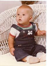 Cute Color Photo - Baby Boy In Overalls - 5