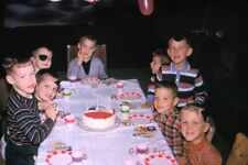 #SL2- n Vintage 35mm Slide Photo- Children- Birthday Party- 1968 picture