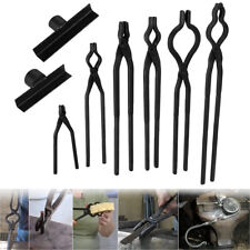 8PCS Beginner Blacksmith Tool Set Expert Replacement Tongs/Blacksmith Starter picture