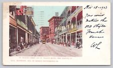 Postcard New Orleans Louisiana St Charles St and Hotel Posted 1903 picture