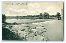 c1910s The Dam, Sandusky River, Tiffin Ohio OH Antique Unposted Postcard picture