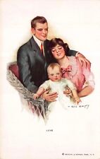 Earl Christy artwork Postcard Man, Woman and Baby Family, Love~116965 picture