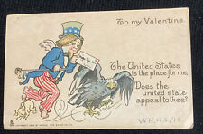UDB Raphael Tuck CUPID DRESSED AS Uncle Sam Valentine’s Day Postcard Vintage picture