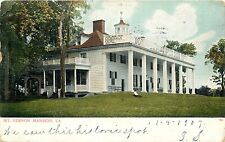 UDBK Postcard VA E225 Mt Vernon Mansion George Washington Dated 1907 Germany picture