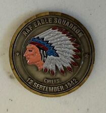 RAF Eagle Squadron 12 September 1942 Chiefs 335 Aircraft AF Challenge Coin picture
