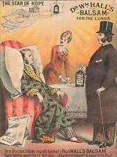 1880s-90s Dr Halls Balsam Star Of Hope Patient Woman Quack P296 picture