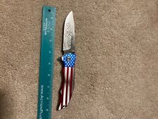 Mtech USA Pocket knife American Flag design, 9 inches, brand new. picture